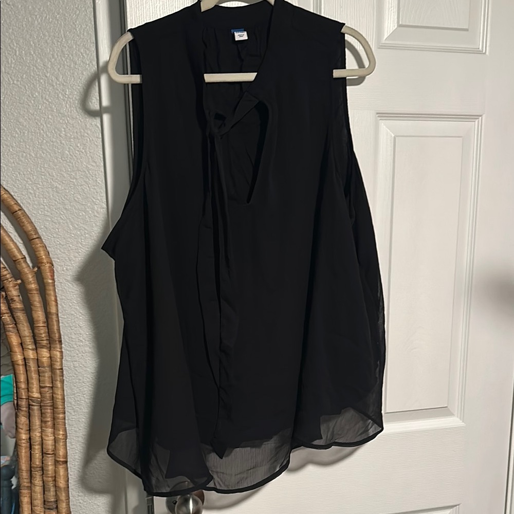 Elegant Black Sleeveless Top